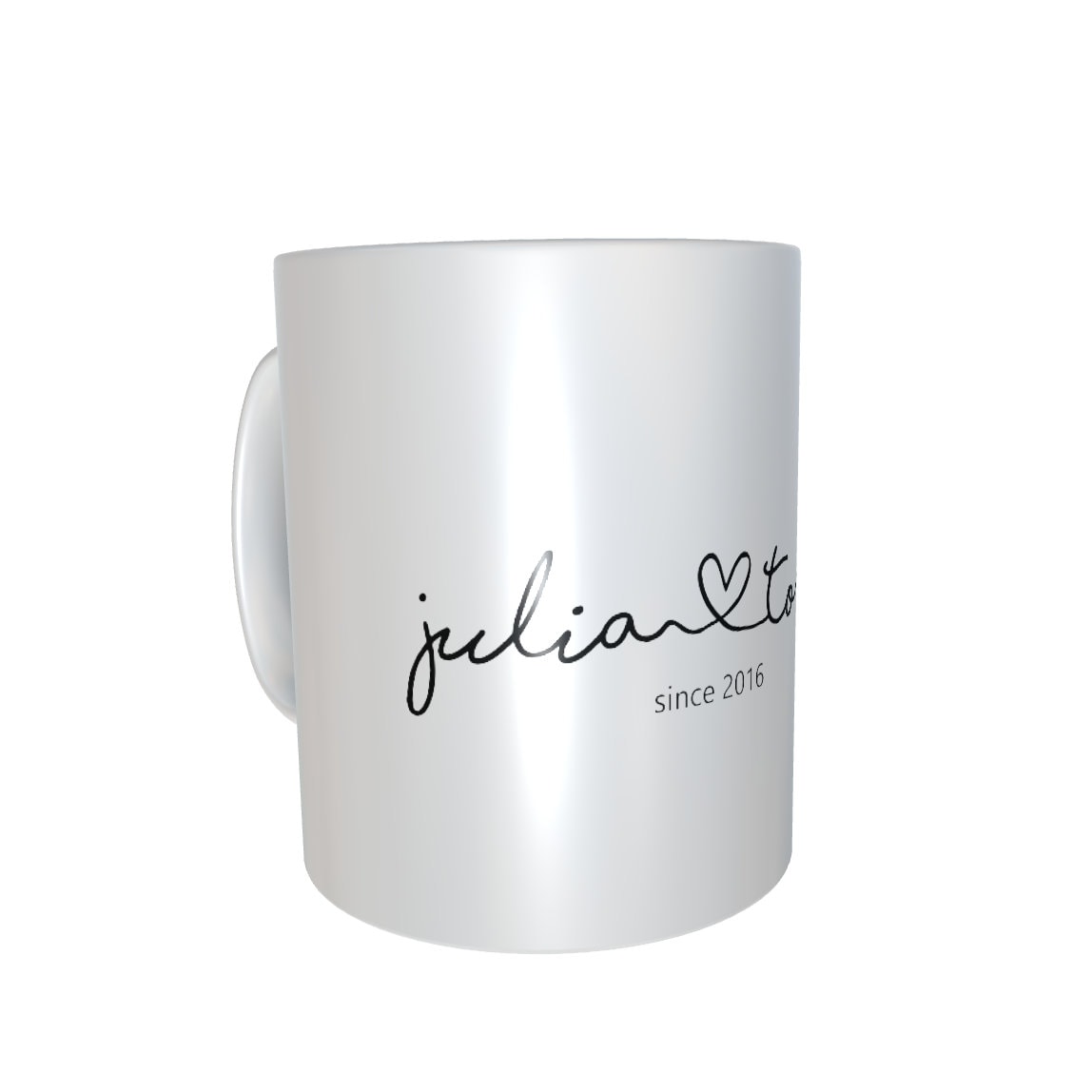 Tasse „Liebe“ Namen, Valentinstag, Hochzeit, Jahrestag, personalisiert - Cupsandkisses