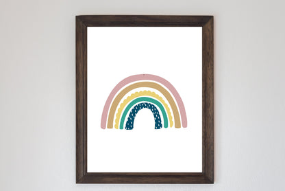Poster "Regenbogen" Kinderzimmer, Deko - Cupsandkisses