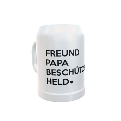 Krug „Freund, Papa, Beschützer Held" Personalisiert, Vatertag, Muttertag, Valentinstag, Liebe - Cupsandkisses