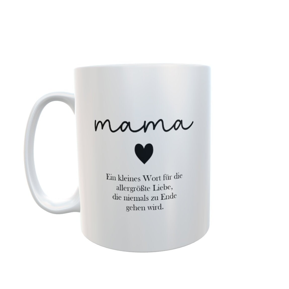 Tasse „Mama/Oma/Opa Herz“ Muttertag, Vatertag, Puderzucker - Cupsandkisses